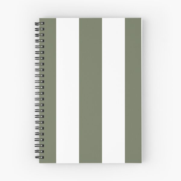 Item preview, Moss Green White Wide Vertical Stripes designed and sold by Feeling Artsy.