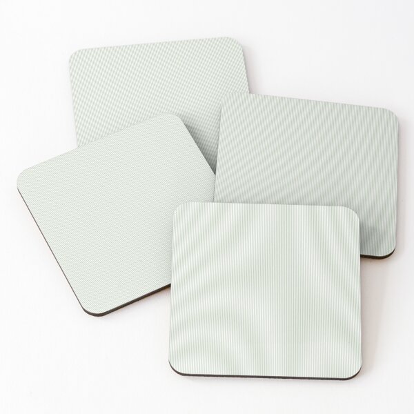 Item preview, Sage Green White Wide Vertical Stripes designed and sold by Feeling Artsy.