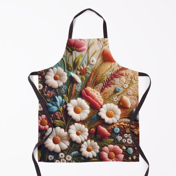 Item preview, Cozy Aesthetic Faux Embroidered Floral Patterns, Vintage Textile-Inspired Designs for designed and sold by CreativePodArt.