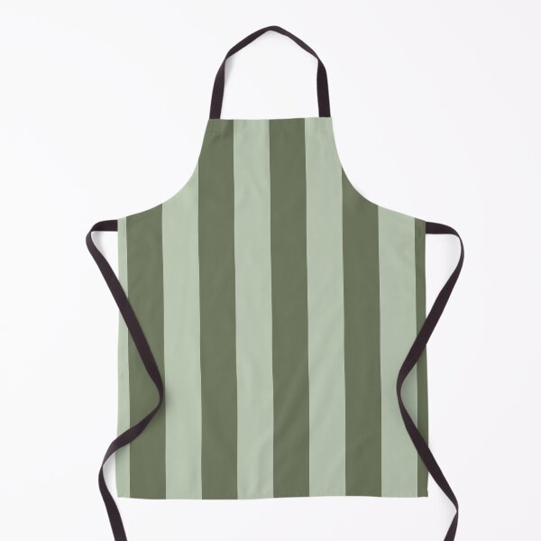 Item preview, Sage and Moss Green White Wide Vertical Stripes designed and sold by Feeling Artsy.