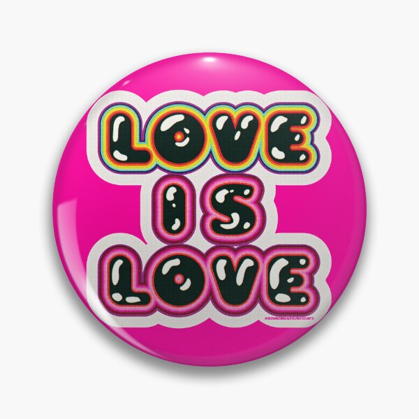 Item preview, El amor es amor • Texto de burbuja arcoíris designed and sold by Bouncing Around Soaps.