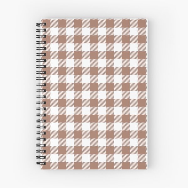 Item preview, Mocha Mouse Brown and White Gingham Print All Over designed and sold by Feeling Artsy.