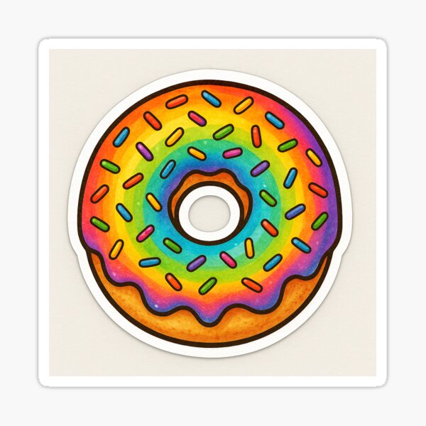 Item preview, Rainbow Donut designed and sold by Rain boy.