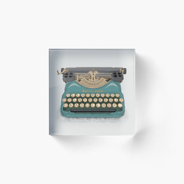 Writer's Block Acrylic Block