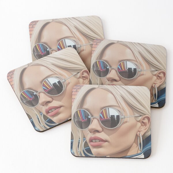 Item preview, Retro Round Sunglasses - Colorful Reflections designed and sold by Pigmentra.