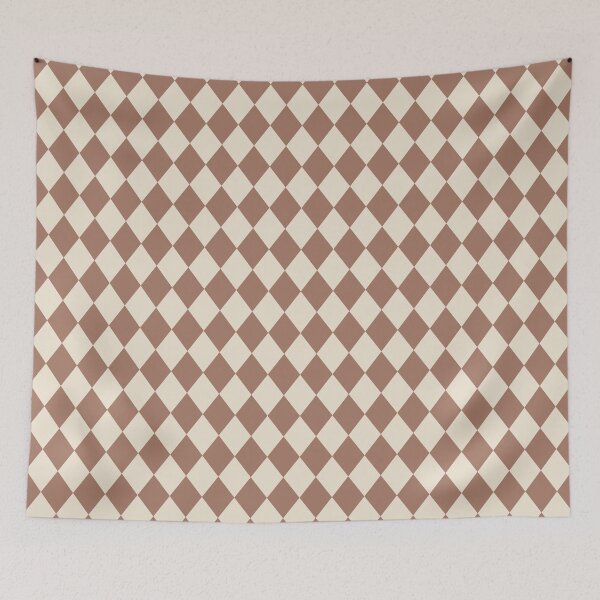 Item preview, Mocha Mouse Brown Beige Harlequin Diamonds All Over designed and sold by Feeling Artsy.