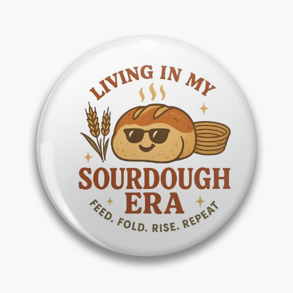 Item preview, Living in My Sourdough Era – Funny Baking Design for Bread Lovers, Cottagecore Sourdough Gift, Retro Foodie Design for Bakers designed and sold by Kybruno's Creations.