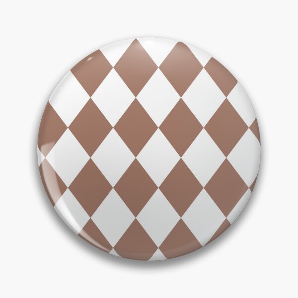 Item preview, Mocha Mouse Brown White Harlequin Diamonds All Over designed and sold by Feeling Artsy.