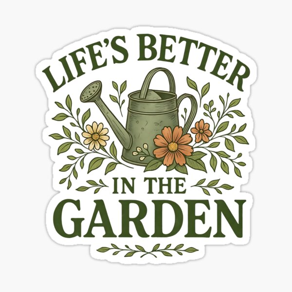 Item preview, Life’s Better in the Garden – Rustic Floral Gardening designed and sold by stylishdzign.