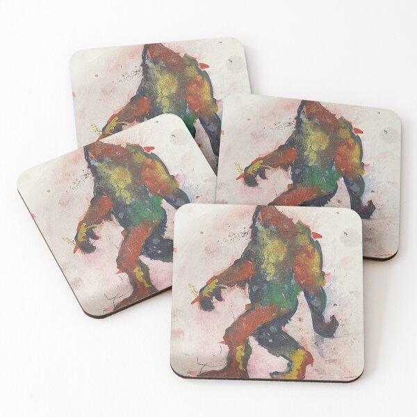 Item preview, Bigfoot, abstract, art watercolor designed and sold by AnastaciasArt.
