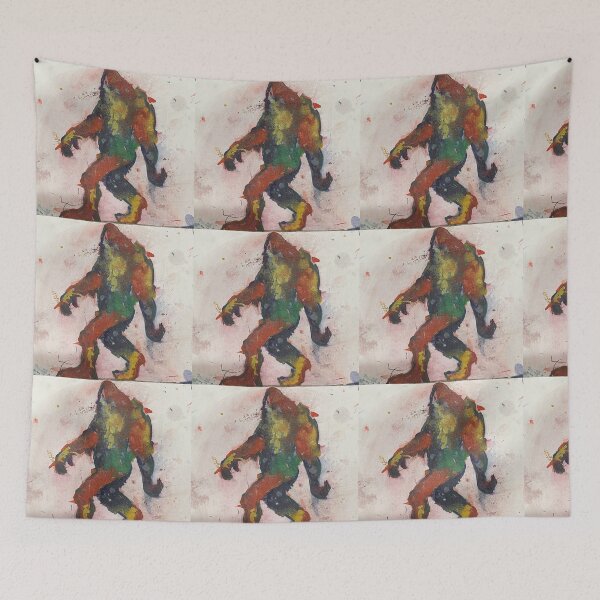 Item preview, Bigfoot, abstract, art watercolor designed and sold by AnastaciasArt.