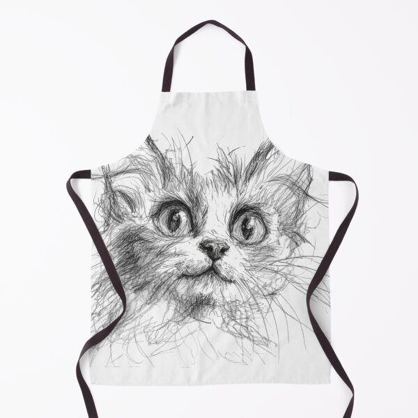 Item preview, Sketchy Cat Drawing designed and sold by MelaDizayn.