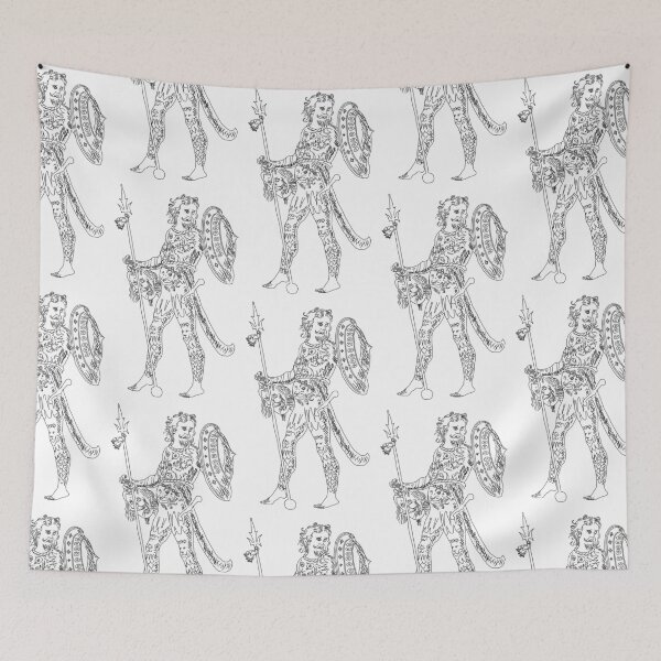 Item preview, Ancient Warrior Caricature Hand Drawn designed and sold by MarkezWear.