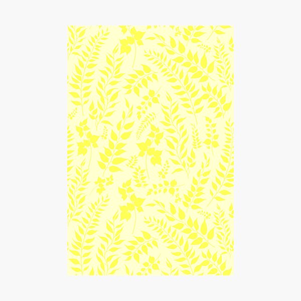 Item preview, Greenery Botanical Print Yellow Leaves designed and sold by SilverPegasus.