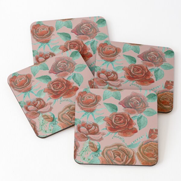 Item preview, Tea Roses - Dusty Rose designed and sold by Endrené Shepherd.