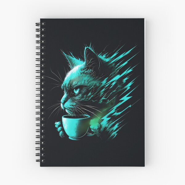 Item preview, Angry Cat Holding A Cup Of Coffee designed and sold by DemureArtsy.