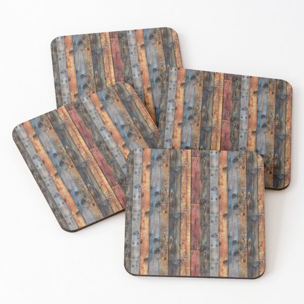 Item preview, Colorful Vertical Weathered Wood Planks designed and sold by NTGUILTY.