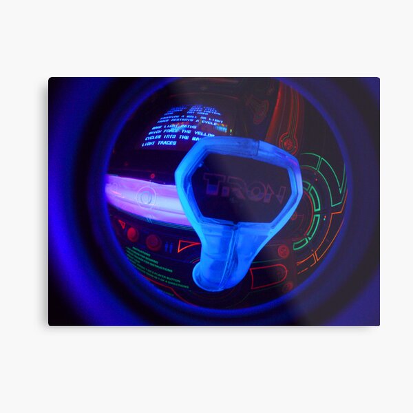 Tron Arcade Metal Print