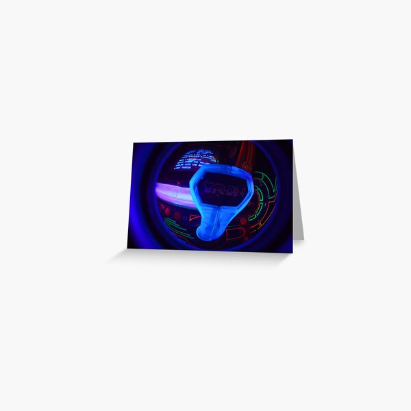 Tron Arcade Greeting Card