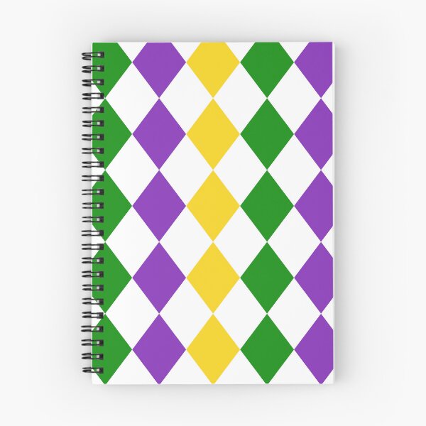 Item preview, Mardi Gras Harlequin Diamonds All Over designed and sold by Feeling Artsy.