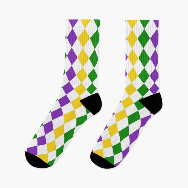 Item preview, Mardi Gras Harlequin Diamonds All Over designed and sold by Feeling Artsy.