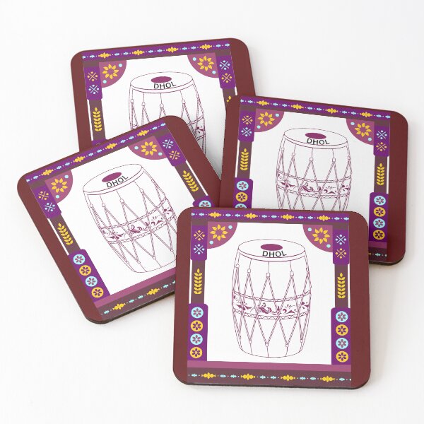 Item preview, Dhol Drum Musical Instrument Graphic designed and sold by BrightrDayMusicArt.
