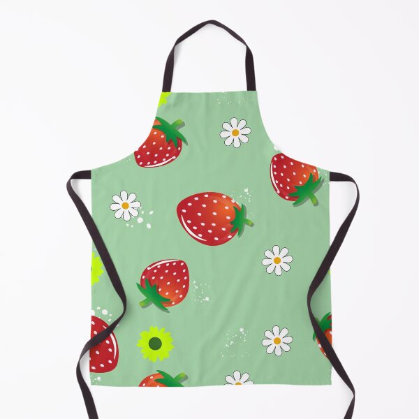Item preview, Continuous pattern of strawberries with a green background designed and sold by hateeyes.