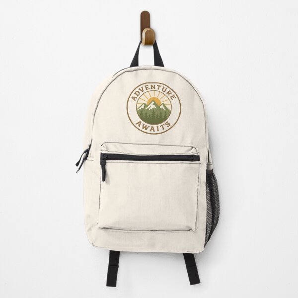 Item preview, Adventure Awaits Vintage Outdoor Badge – Minimalist Nature designed and sold by stylishdzign.
