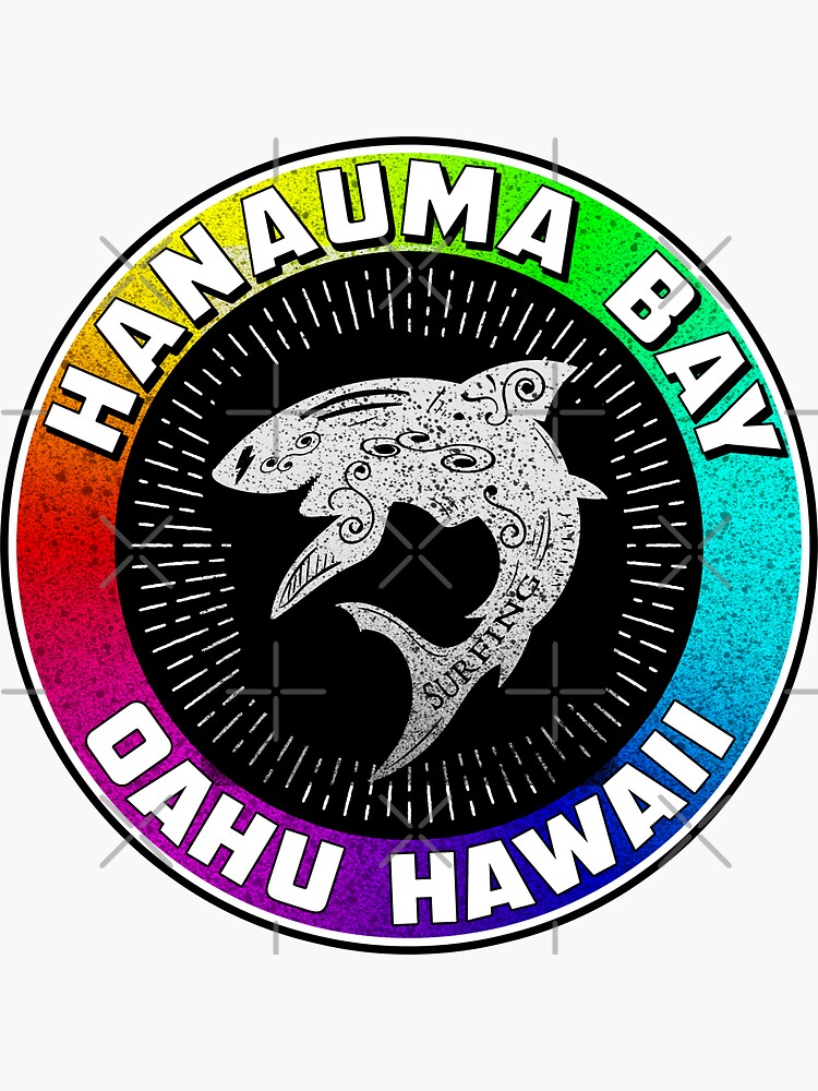 "Hanauma Bay Hawaii Snorkeling Beach Oahu Honolulu" Sticker by