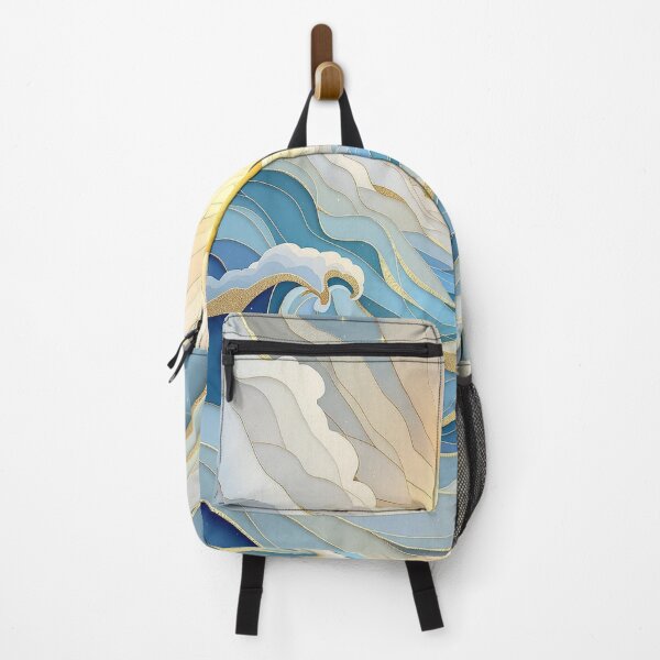 Item preview, Waves & Sun Rays Stained Glass Illusion, Sun & Waves Design for designed and sold by CreativePodArt.