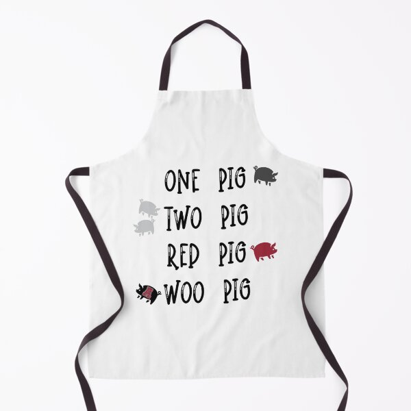 Item preview, One Pig Two Pig Red Pig Woo Pig designed and sold by Spike The Punch Design Co..