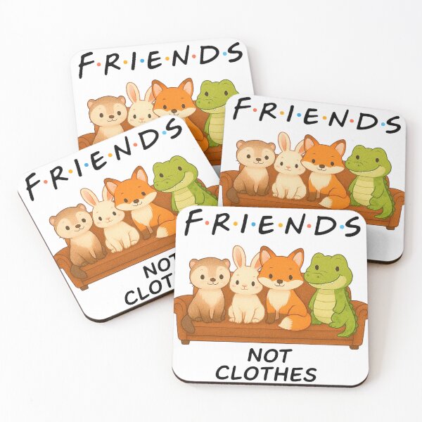 Item preview, Cute Animal Rights Shirt – Friends Not Clothes Anti-Fur and Anti-Leather Design designed and sold by ele_art.