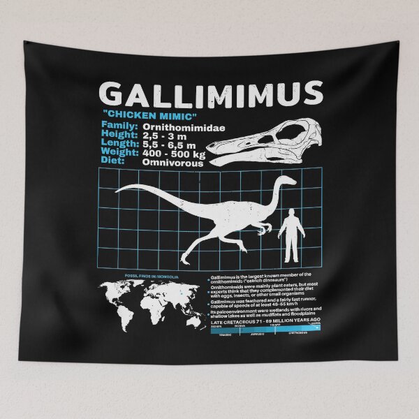 Item preview, Gallimimus Fact Sheet designed and sold by NicGrayGraphic.