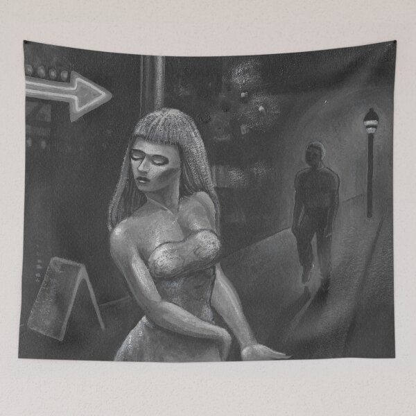 Item preview, Brunette Hitchhiking at Night designed and sold by Charles Harker.