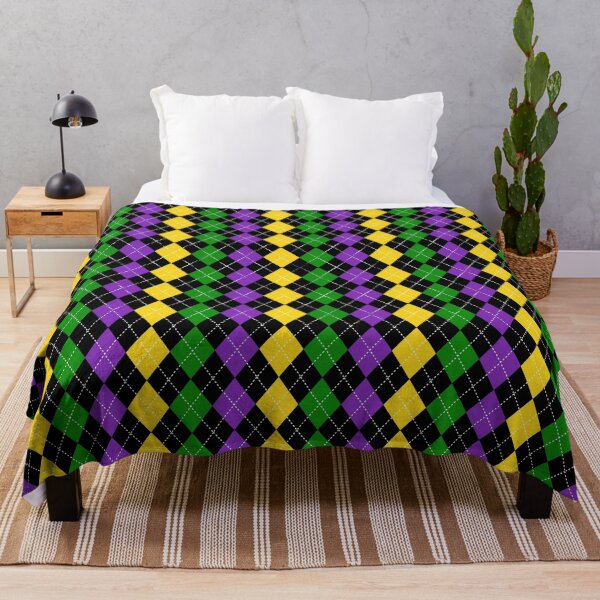 Item preview, Mardi Gras Argyle Diamonds All Over designed and sold by Feeling Artsy.