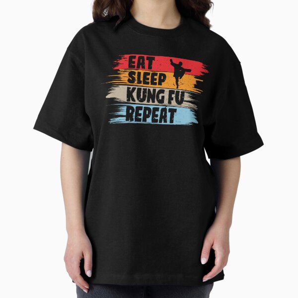 Artikel-Vorschau von Eat Sleep Kung Fu Wiederholung | Kung-Fu-Kampfkunst, designt und verkauft von JFFStore.