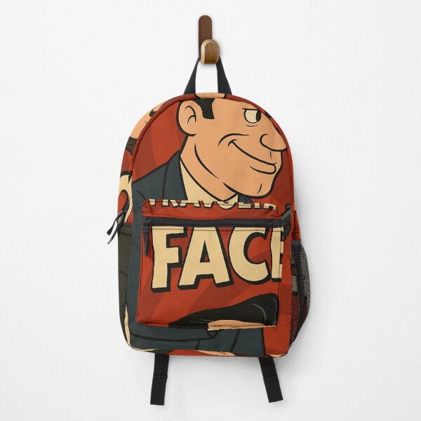 Item preview, Face/Off Cartoon Poster – Retro 90s Action Parody in Technicolor Style designed and sold by okimonostudio.