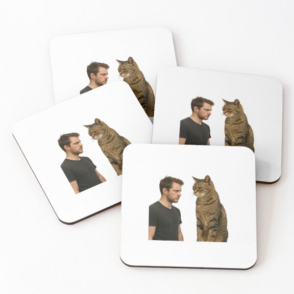 Item preview, Silent Duel Between Man and Giant Cat designed and sold by Alta-store.
