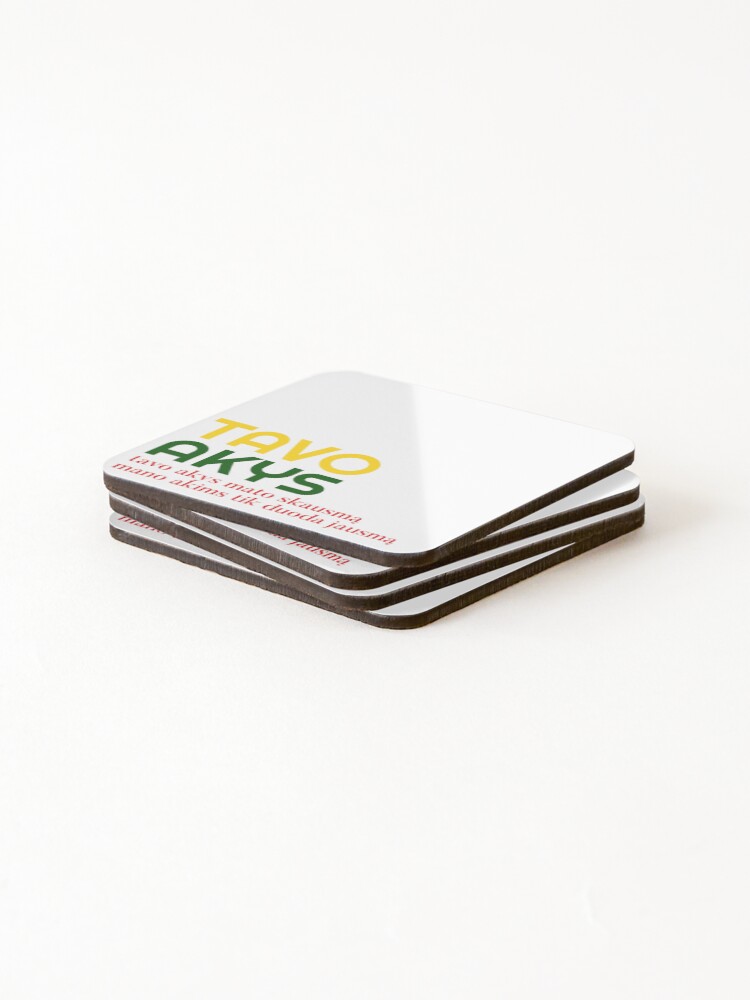 Thumbnail 4 of 5, Coasters (Set of 4), Tavo Akys designed and sold by mbarav13.