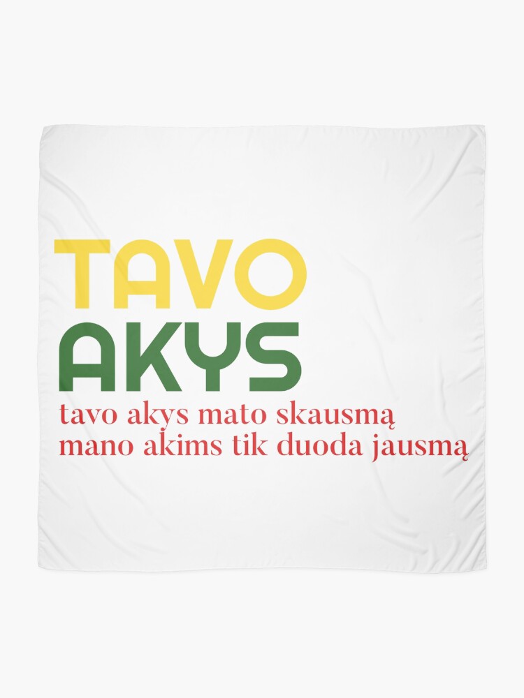 Thumbnail 2 of 3, Scarf, Tavo Akys designed and sold by mbarav13.