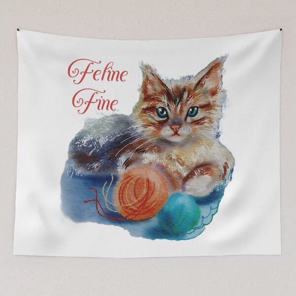 Item preview, Feline Fine Cute Cat Illustration designed and sold by olenapetol.