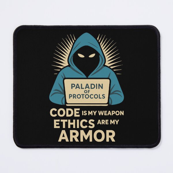 Item preview, Ethical Hacker Paladin Coding Warrior Design designed and sold by Dago345.