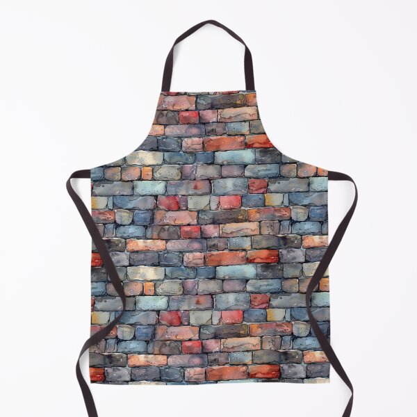 Item preview, Watercolor Varied Color Brick Wall designed and sold by NTGUILTY.