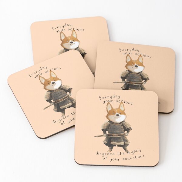 Item preview, Corgi Samurai  designed and sold by UpsidedownFrog.
