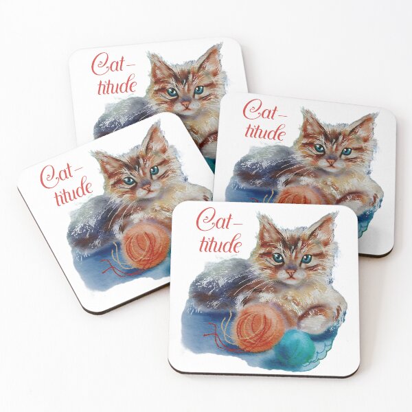 Item preview,  Cat-titude Sassy Cat Art designed and sold by olenapetol.