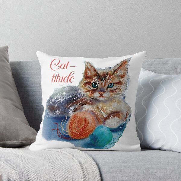 Item preview,  Cat-titude Sassy Cat Art designed and sold by olenapetol.