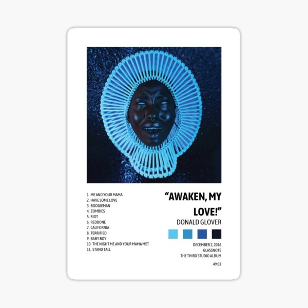 Item preview, Childish Gambino sticker designed and sold by ecllipzeae.