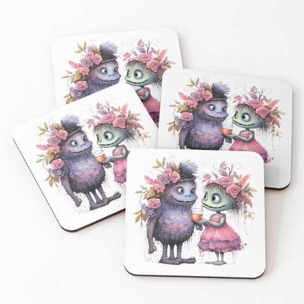 Item preview,  A charming pair of monsters in love. designed and sold by MagelliShop.