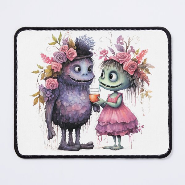 Item preview,  A charming pair of monsters in love. designed and sold by MagelliShop.