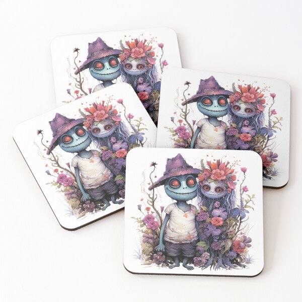 Item preview,  A charming pair of monsters in love. designed and sold by MagelliShop.